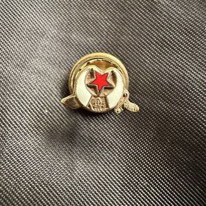 Vintage 10K Gold Masonic Shriner Pin w/ Screw Back